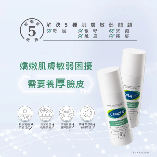 【Cetaphil 舒特膚】官方直營 舒新潔面泡泡 200ml+舒新雪潤B5安心霜 45ml(安心小白瓶)