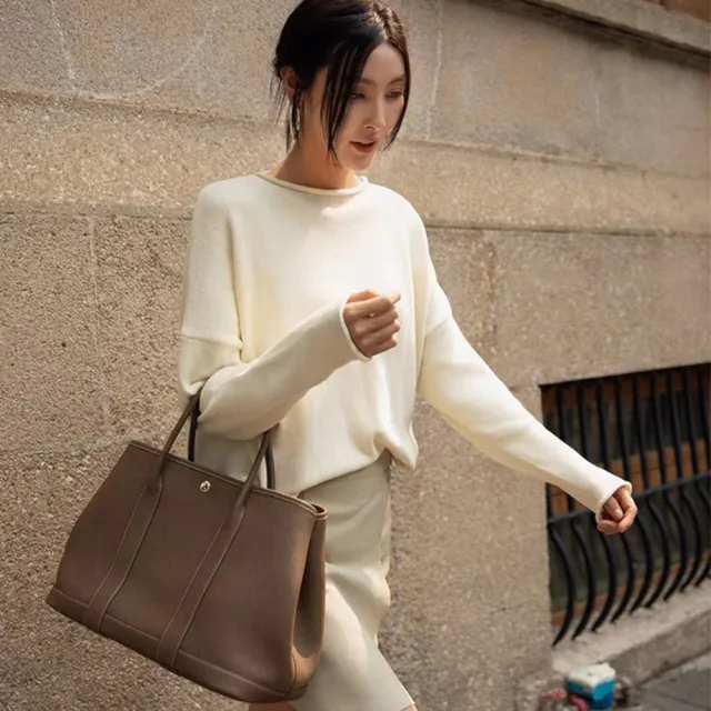 【LEESA】皮革包\歐美\高cp值包包\2022新款\斜背包\女包\手提包\側背包女\通勤包\花園包\ 