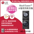 【LG 樂金】19公斤+16公斤◆洗乾衣機+蒸氣電子衣櫥 PLUS 奢華鏡面容量加大款(WD-S1916B+B723MR)