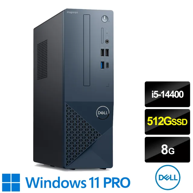 【DELL 戴爾】i5十核桌上型電腦(Inspiron 3030S-P1508BTW/i5-14400/8G/512G SSD/W11P)