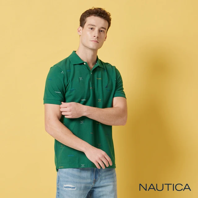 NAUTICA 男裝 簡約休閒彈性長褲(卡其)品牌優惠