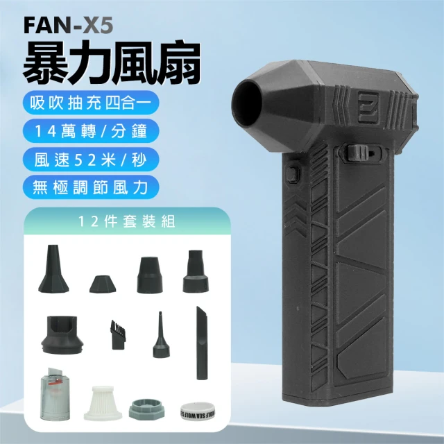 IS FAN-X5 暴力風扇 12件套裝組(14萬轉/分鐘/