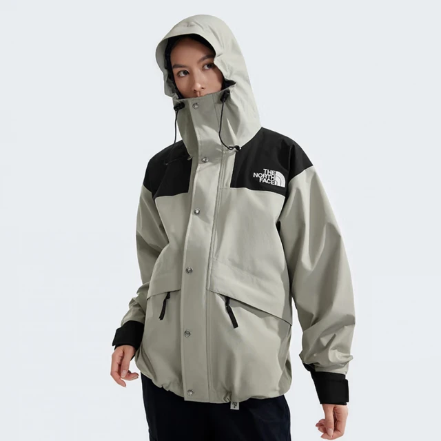 The North Face 北臉 外套 男女款 運動連帽外套 衝鋒衣 防水 M RETRO 1986 FUTURELIGHT 灰 8AKJ5IF