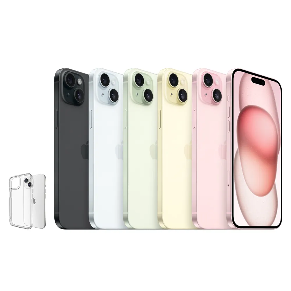 【Apple】iPhone 15 Plus(128G/6.7吋)(SwitchEasy透明軍規殼組)