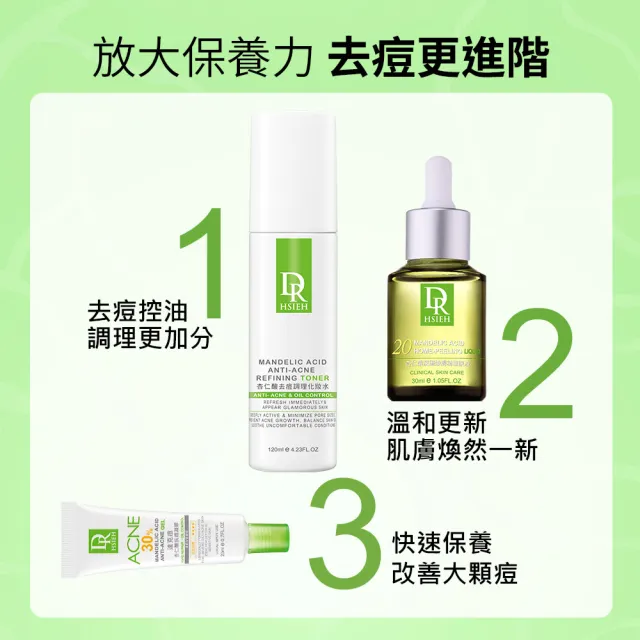 【Dr.Hsieh 達特醫】杏仁酸去痘調理化妝水120ml(通暢毛孔/背痘噴霧/精華水/官方直營)