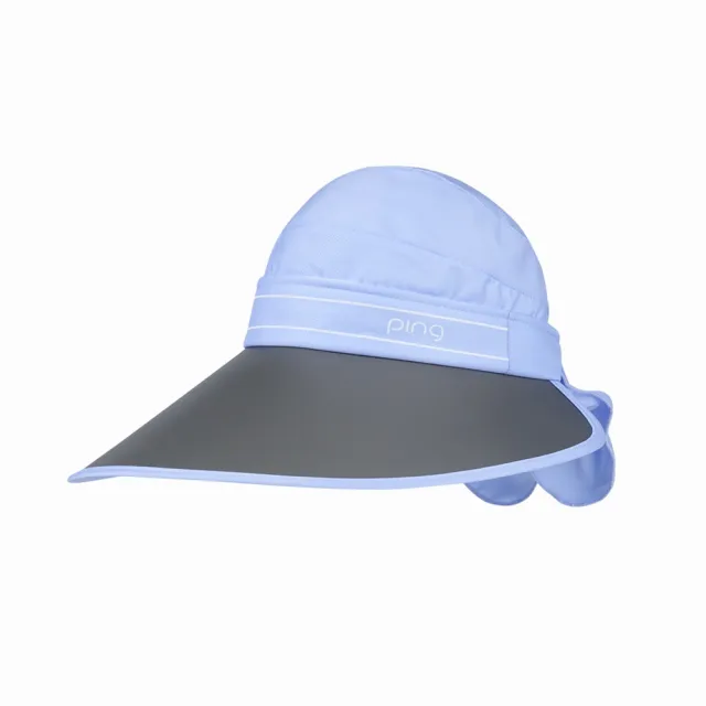 【PING】女款可拆帽頂抗UV遮陽高爾夫球帽-藍(吸濕排汗/抗UV/日本素材/GOLF/高爾夫/配件/RQ24101-53)