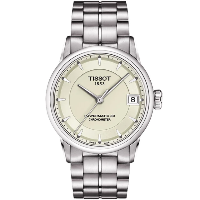 TISSOT 天梭 T-Classic Luxury 天文台認證機械錶-銀 開學(T0862081126100)