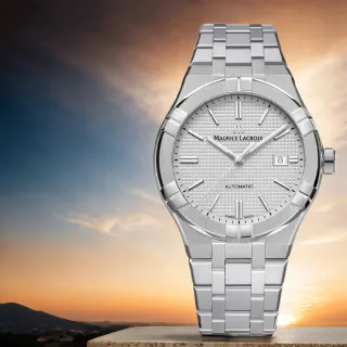 【Maurice Lacroix 艾美錶】AIKON 200米潛水機械錶-42mm 禮物 送禮(AI6008-SS002-130-1)
