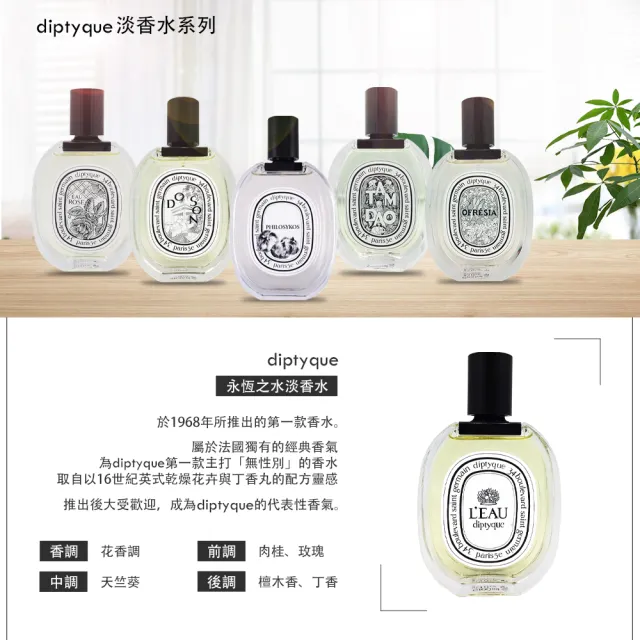 【Diptyque】淡香水 100ml(多種香味任選-國際航空版)