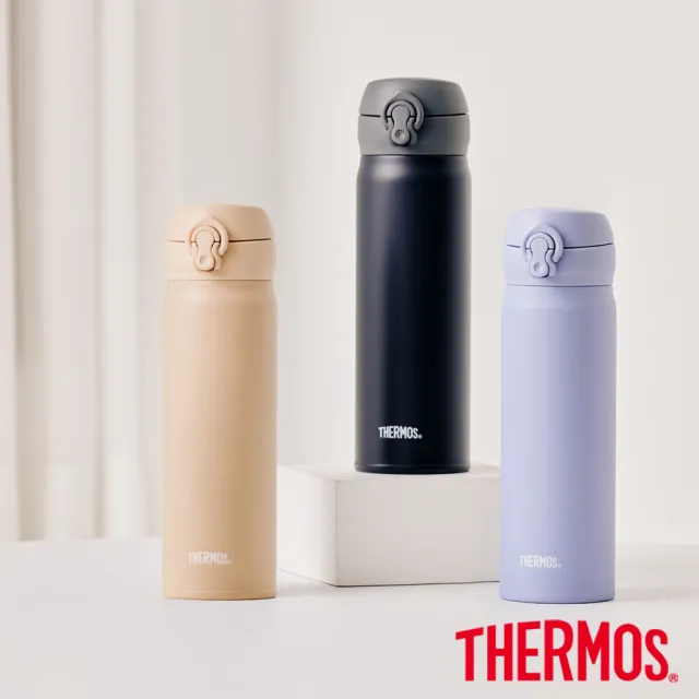 【THERMOS膳魔師】不鏽鋼超輕量彈蓋真空保溫瓶500ml(JNL-504)