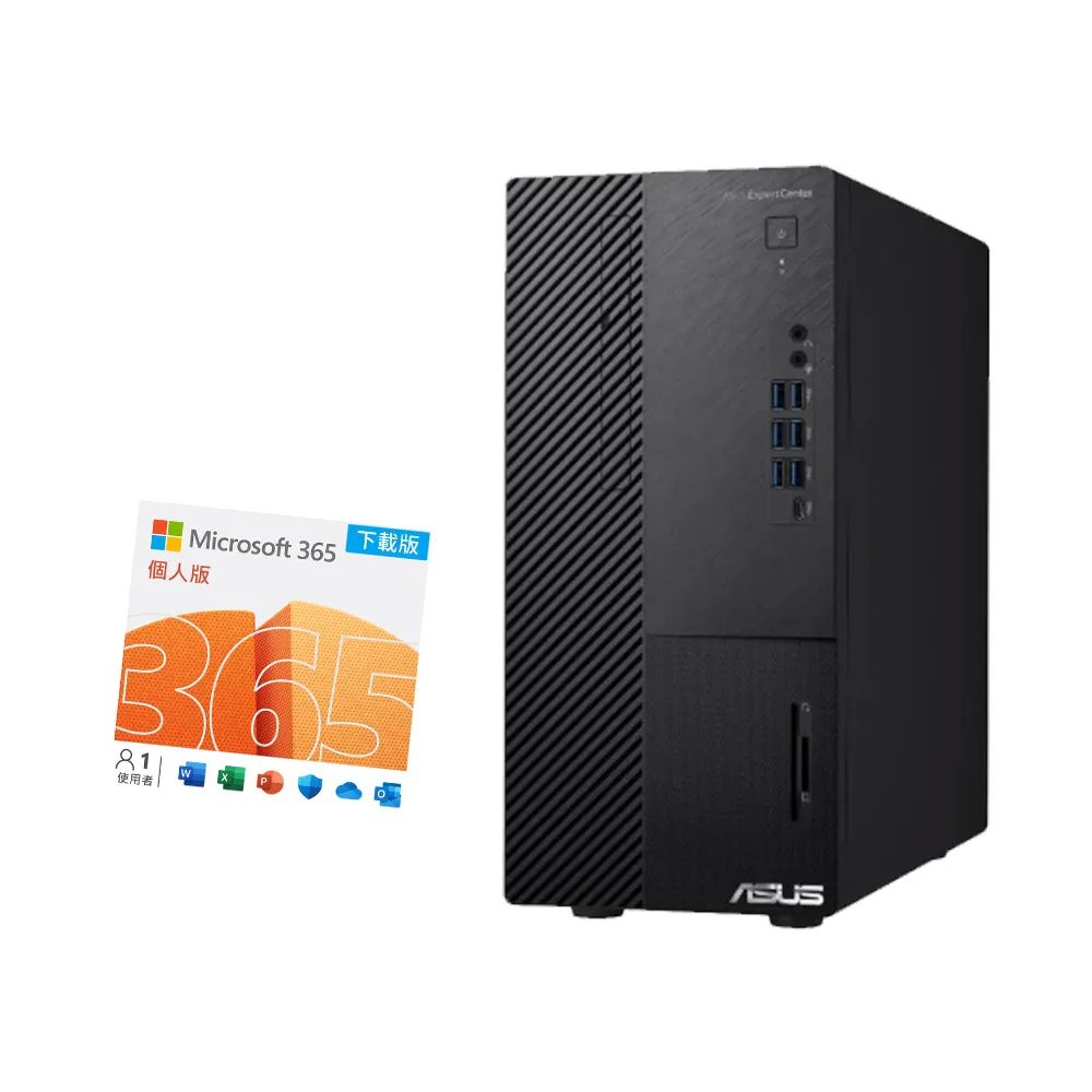 【ASUS 華碩】微軟M365組★i5六核電腦(i5-12400/8G/1T HDD+256G SSD/W11/H-M500MD-512400002W)