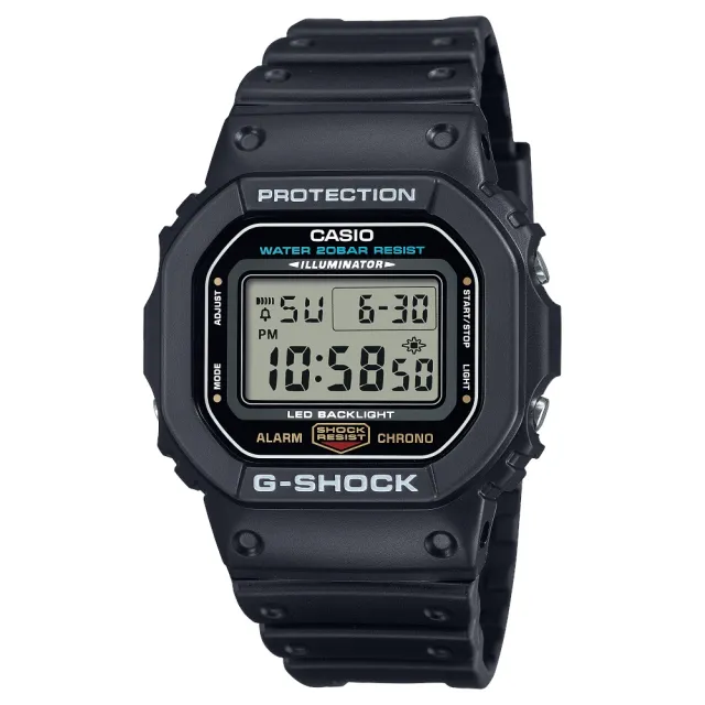 【CASIO 卡西歐】G-SHOCK經典電子錶(DW-5600UE-1)