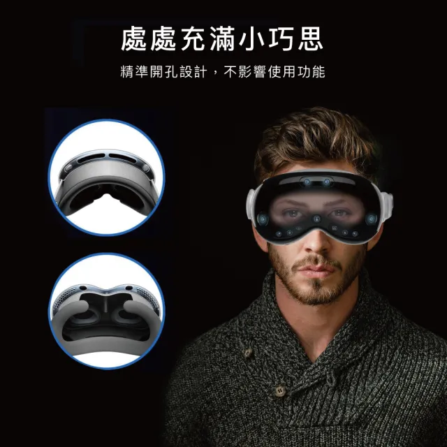 【AHAStyle】Vision Pro頭戴顯示器VR空間視訊保護套 透明