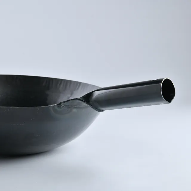 【山田工業所】日本製鐵鍋 炒鍋 鐵柄 厚 33cmx1.6mm
