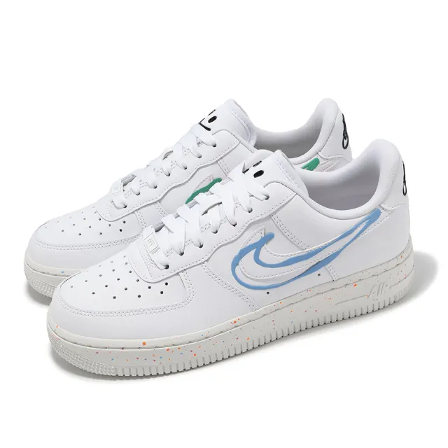 【NIKE 耐吉】休閒鞋 Wmns Air Force 1 07 LX 女鞋 白 綠 AF1 皮革 經典(HF5721-111)