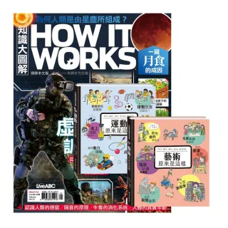 【希伯崙】《How It Works知識大圖解》1年12期 贈 打開知識系列翻翻書（藝術&運動原來是這樣