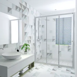 【ITAI 一太】一字三門連動淋浴門/強化玻璃/單邊開門(寬151-180x高190cm 含安裝)