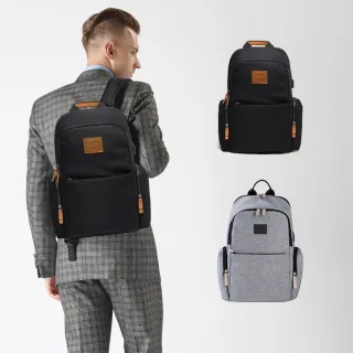 【MARSUS】交換禮物 MODIFY FUNC 系列 HARRISON 都市休閒後背包15吋電腦包(黑/灰)