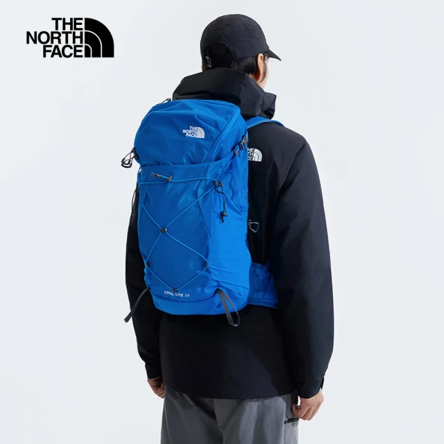 The North Face 官方旗艦 北面男女款藍色DWR防潑水大容量多功能後背包｜87C84JB