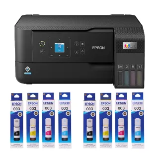 【EPSON】搭2組T00V原廠1黑3彩墨水★L3560 三合一Wi-Fi 智慧遙控連續供墨複合機(3年保固組)