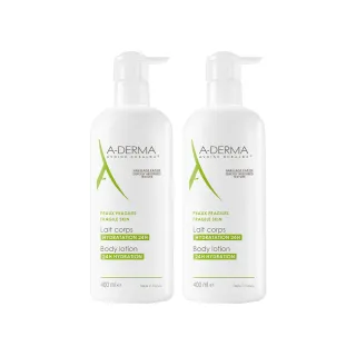 【A-DERMA 艾芙美官方直營】超水感保濕身體乳液400ml 2入組(淡香)