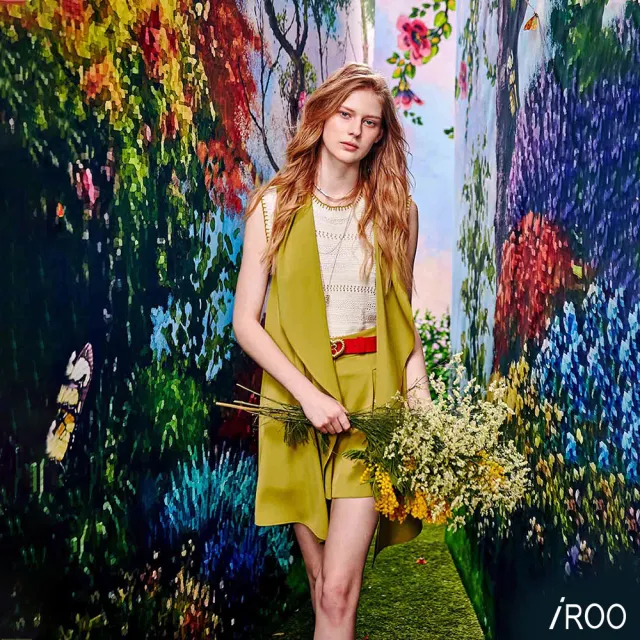【iROO】翻領外套式背心