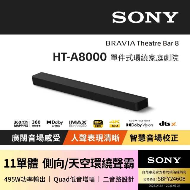 SONY 索尼 BRAVIA Theatre Bar 8單件