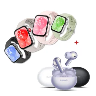 【HUAWEI華為】FreeBuds 6i耳機組★WATCH Fit 3 運動智慧手錶運動款 