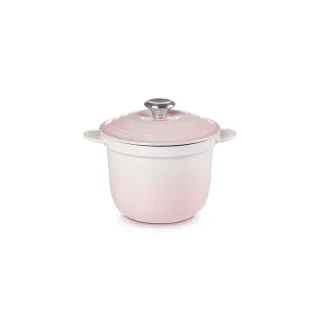 【Le Creuset】萬用窈窕琺瑯鑄鐵鍋 18(貝殼粉-鋼頭)