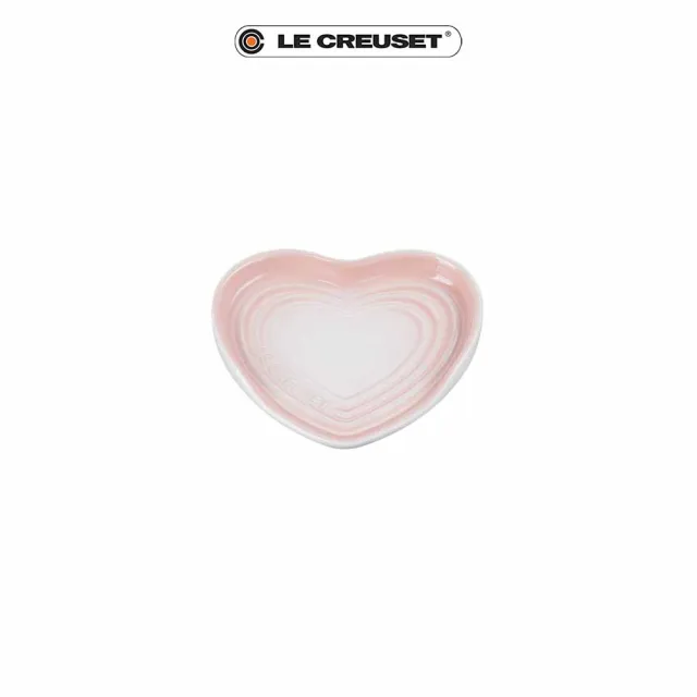 【Le Creuset】瓷器心型鏟座盤(貝殼粉)