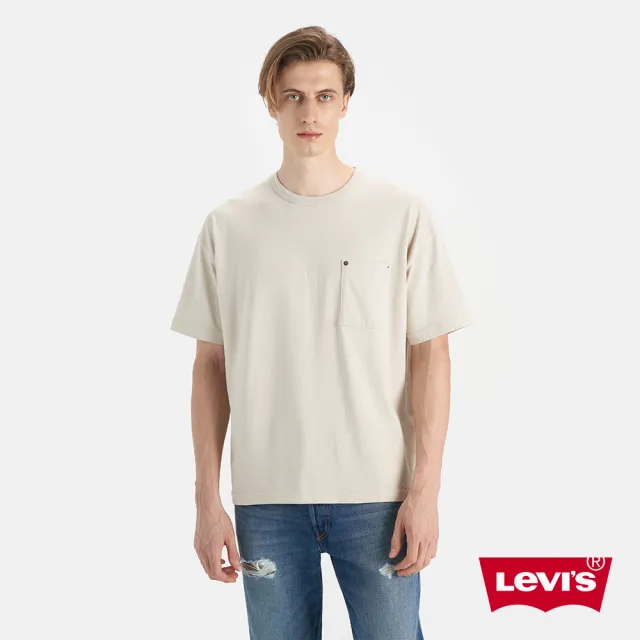 【LEVIS 官方旗艦】男款 短袖Tee恤 圓領版型 口袋短袖 人氣新品 001AG-0002