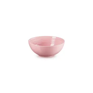 【Le Creuset】瓷器早餐穀片碗16cm(雪紡粉-無盒)