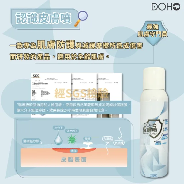 【DOHO】皮膚噴肌膚防護噴霧 150ml(肌內效貼防護加強)