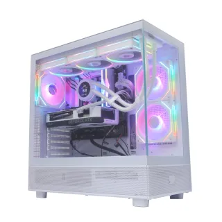 【華碩平台】i7 20核RTX 4060Ti Win11{天帝星W}液晶水冷海景房電競機(i7-14700KF/B760/64G D5/2TB/WiFi6)