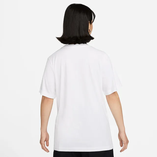 【NIKE 耐吉】AS W NSW TEE ESSNTL LBR 白色 刺繡LOGO 女 短袖 短T 休閒(FD4150-100 ∞)