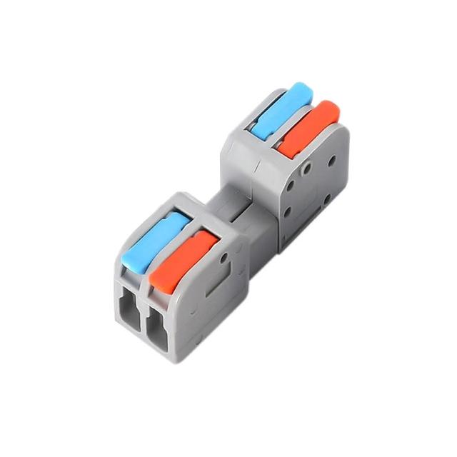【青禾坊】對接式2進2出-D22C 接頭-10入 接線端子 快接端子 電火布 絕緣膠帶 配線 