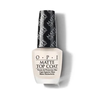 【O.P.I】Matte Top Coat 薄霧森林霧面護甲油15mL-NTT35(經典指甲油專用亮油/小黑蓋/美甲彩繪/官方直營)