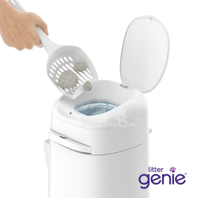 【Litter Genie】加拿大 Litter Genie 第四代貓咪鎖便桶(密封除臭 貓砂桶 貓砂垃圾桶 貓便盆)