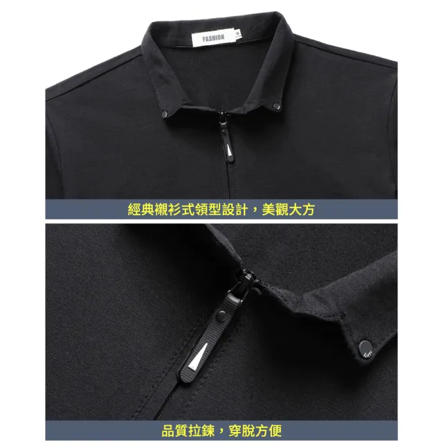 【NEW POWER】紳士型男拉鍊領口POLO衫-3色可選(簡約時尚/親膚/吸濕排汗)