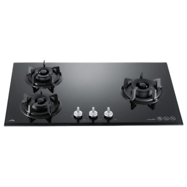 【喜特麗】三口易潔強化玻璃檯面爐(JT-GC309A 原廠保固 基本安裝)