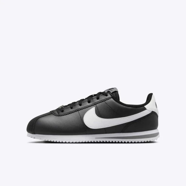 NIKE 耐吉 Kids Cortez GS 大童 休閒鞋 經典 復古 阿甘鞋 舒適 百搭 黑白(DM0950-001)