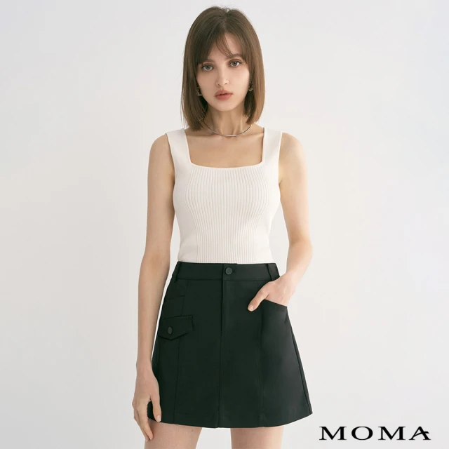 MOMA 個性錦棉短裙(兩色)