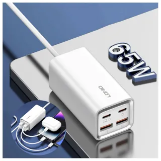 【LDNIO】65W 四孔桌面充電器 QC4.0超級快充充電頭 USB多孔位排插線板 電源延長線 1.5M