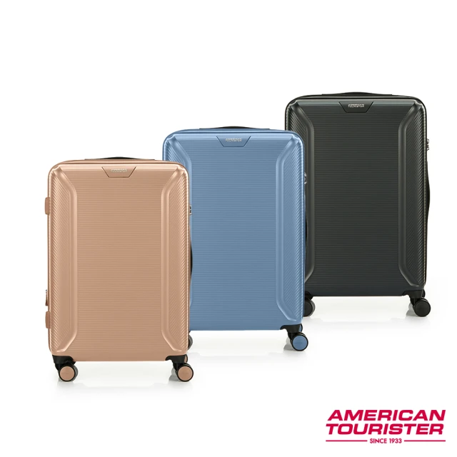 AMERICAN TOURISTER 美國旅行者 24吋 ROBOTECH 輕量可擴充PC防盜拉鍊飛機輪行李箱(多色可選)