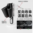 【樂邦】2入/反向環扣黑膠防曬自動雨傘(摺疊傘 反向傘 大傘面 環扣傘 勾勾傘 三折傘 10骨)