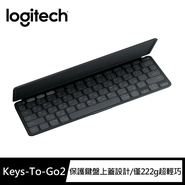 【Logitech 羅技】Keys-To-Go 2 輕巧藍牙鍵盤(石墨黑)