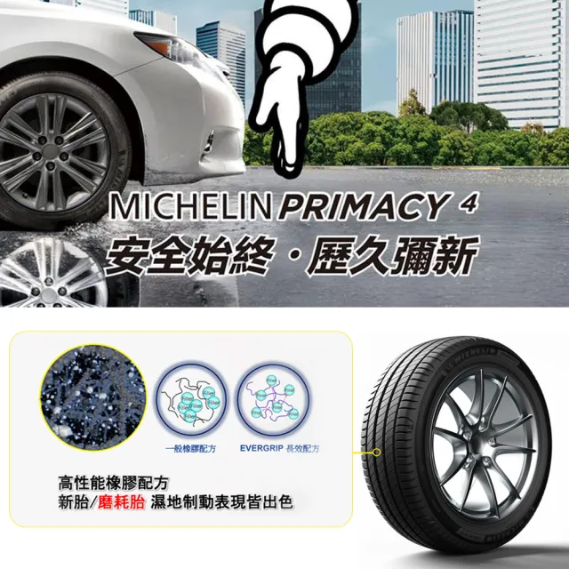 【Michelin 米其林】輪胎米其林PRIMACY 4-2454019吋_四入組 22年(車麗屋)