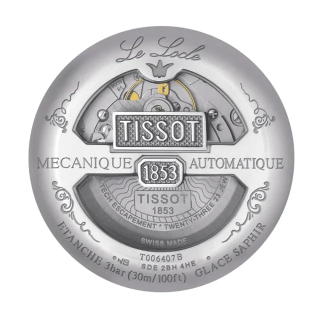【TISSOT 天梭】LE LOCLE 力洛克 經典羅馬機械腕錶 錶 週年慶 雙11(T0064071603300)