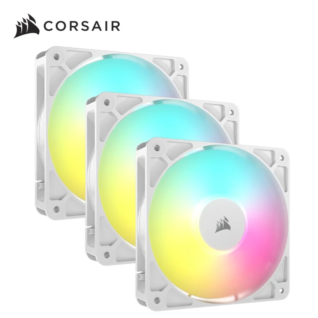 CORSAIR 海盜船 RS120 ARGB機殼風扇_白*3+控制器