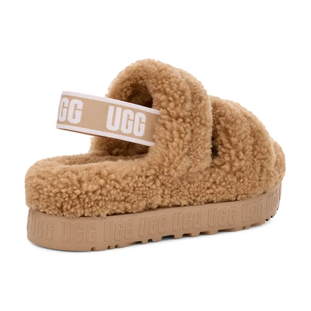 【UGG】女鞋/涼鞋/厚底鞋/毛毛涼鞋/Oh Fluffita(沙色-UG1120876SAN)